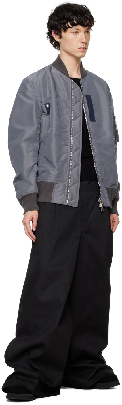 FUMITO GANRYU Black Dickies Edition Reverse Baggy Trousers