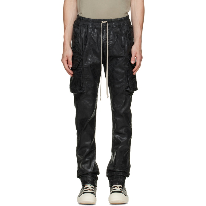 Photo: Rick Owens DRKSHDW Black Tower Megacrust Mastodon Cut Cargo Pants