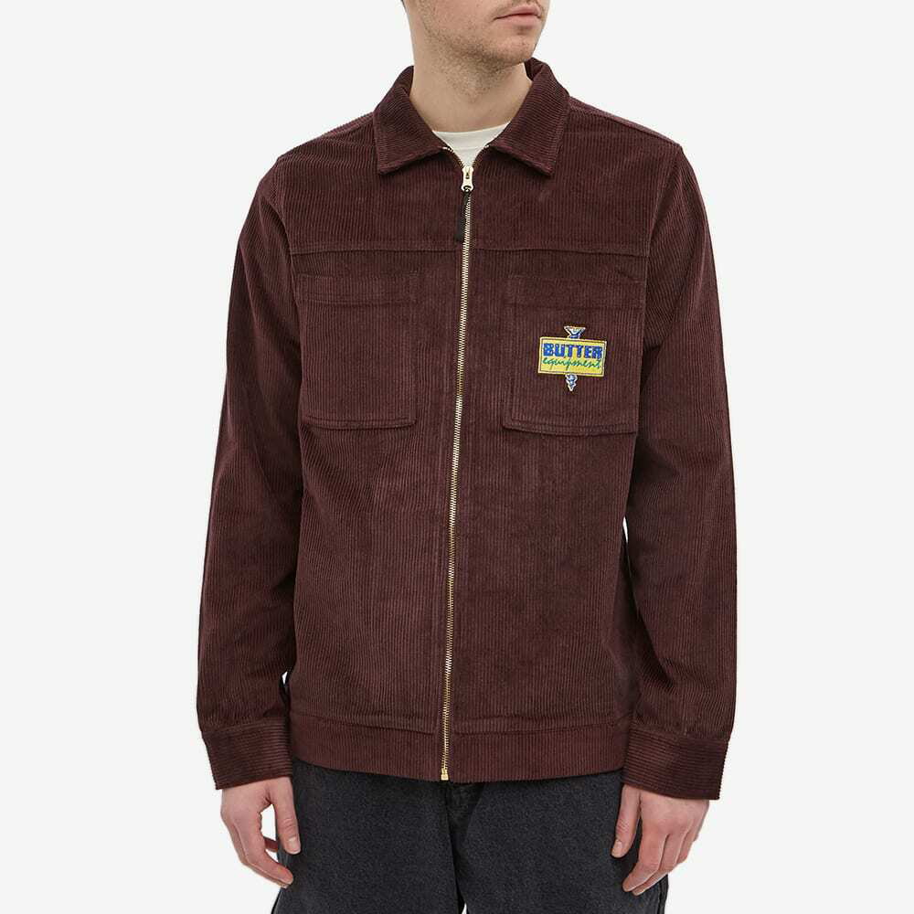 Butter Goods Men's High Wale Cord Overshirt in Dusty Plum