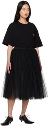 Black Comme des Garçons Black Layered Midi Skirt