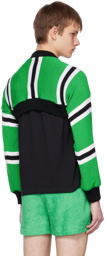 Adam Jones Green 'Football Scarf' Sweater