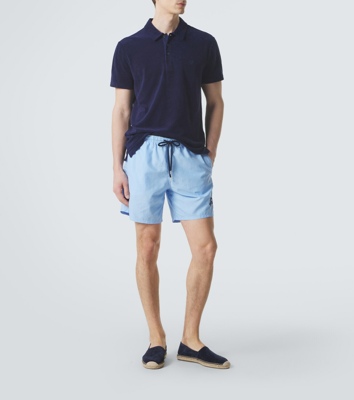 Vilebrequin Cotton-blend terry polo shirt