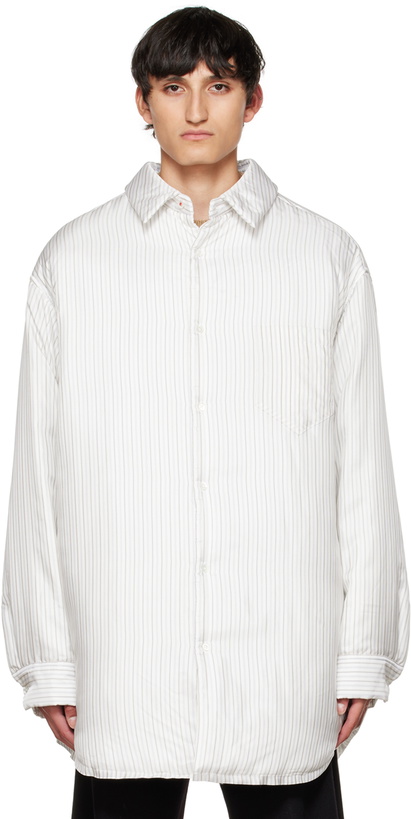 Photo: Maison Margiela White Padded Shirt