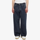 Acne Studios Men's 1981 Loose Fit Monogram Jeans in Dark Wash