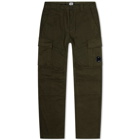 C.P. Company Men's Stretch Sateen Cargo Pants in Ivy Green