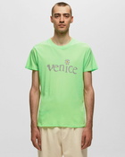 Erl Unisex Venice Tshirt Knit Green - Mens - Shortsleeves