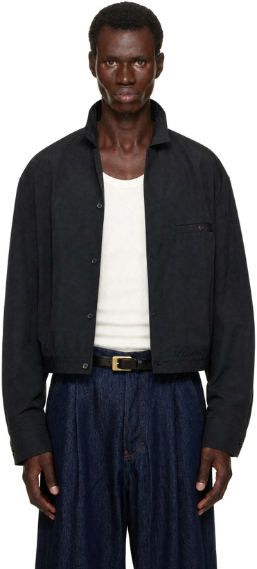 Photo: JACQUEMUS Black 'The Curvo' Jacket