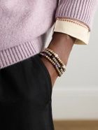 PATTARAPHAN - Tri Anya Baby Cycle 14-Karat Gold Amethyst Bracelet