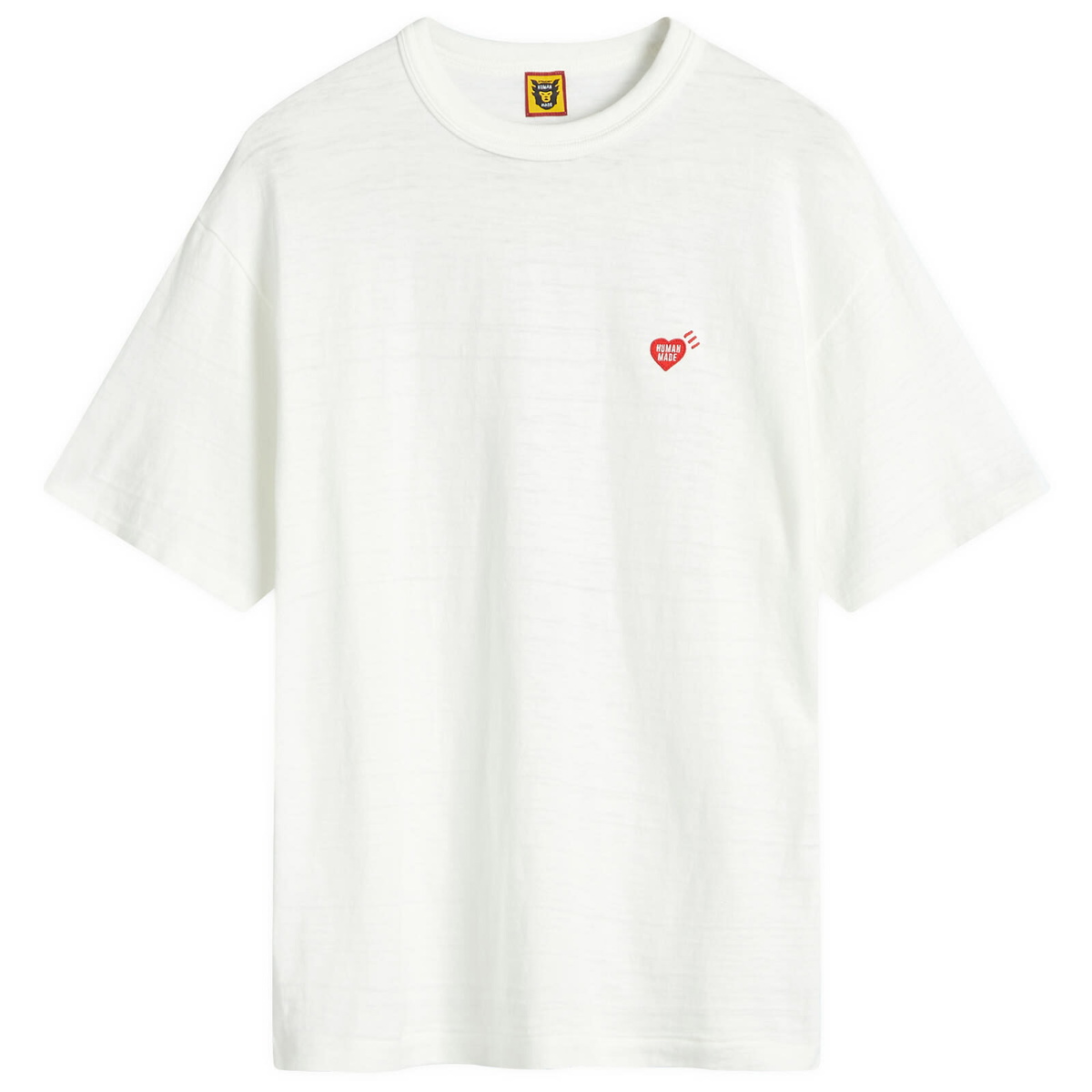 【本物保証 /関税・送料無料】HUMAN MADE HEART T-SHIRT Human Made cotton t-shirt Heart Badge men's white color