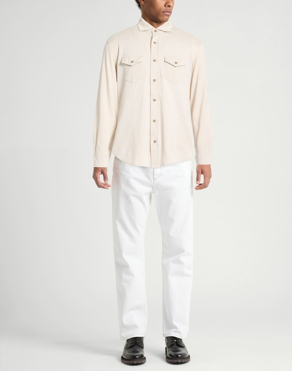 Eleventy Mens Shirt in Beige