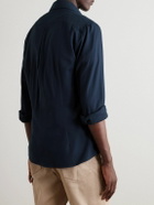 Brunello Cucinelli - Cotton and Cashmere-Blend Twill Shirt - Blue