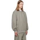 Rick Owens Taupe Tower Heavy Jersey Hoodie