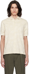 Paul Smith Beige Floral Shirt