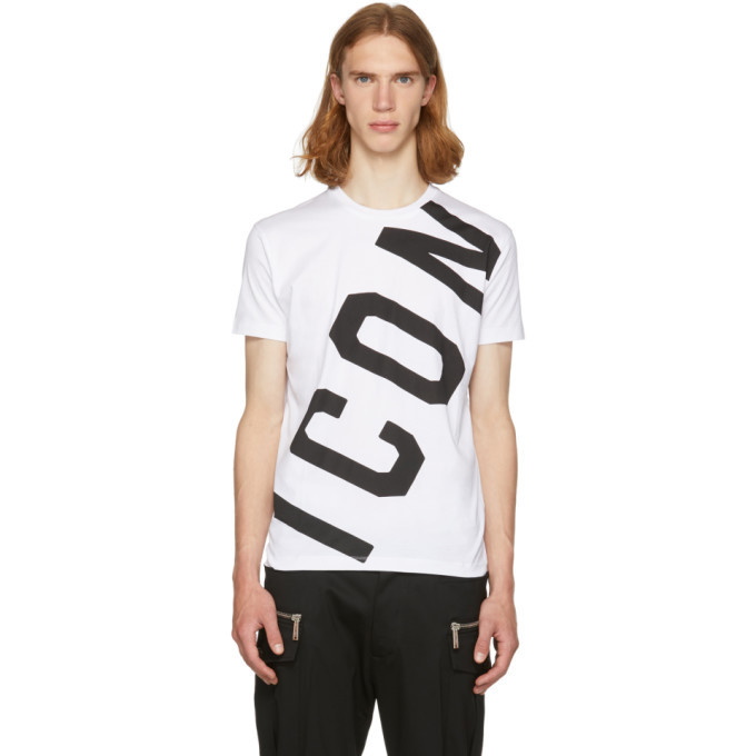 Photo: Dsquared2 White Big Icon T-Shirt