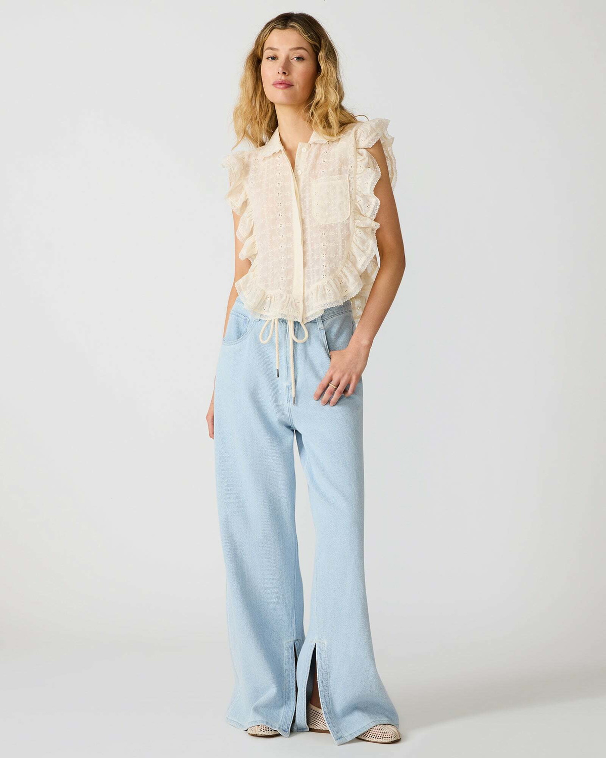 Steve Madden Maycen Pants in Blue