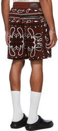 AMIRI Fleece Bandana Print Shorts