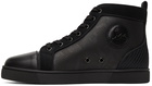 Christian Louboutin Black Louis Orlato High Sneakers