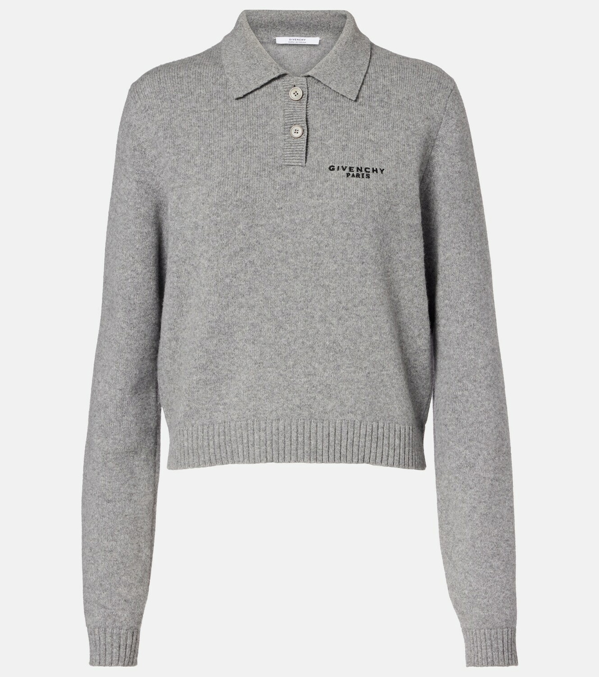 Givenchy Logo wool and cashmere polo sweater