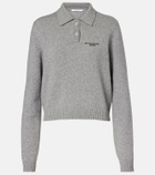 Givenchy Logo wool and cashmere polo sweater
