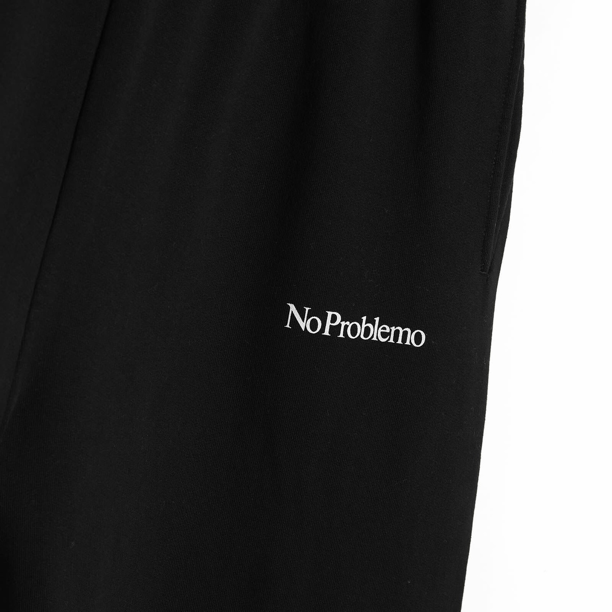 No Problemo Mini Problemo Straight Sweatpant in Black