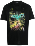 VERSACE - Logo Cotton T-shirt