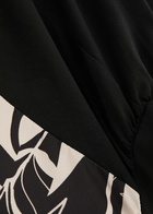 High Metamorphic Printed Satin and Stretch-cotton T-shirt Black