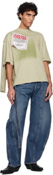 Jean Paul Gaultier Blue 'The Denim Strap' Jeans