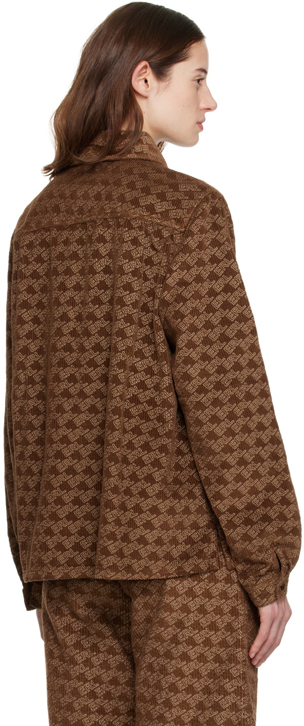 ERL Brown Printed Shirt