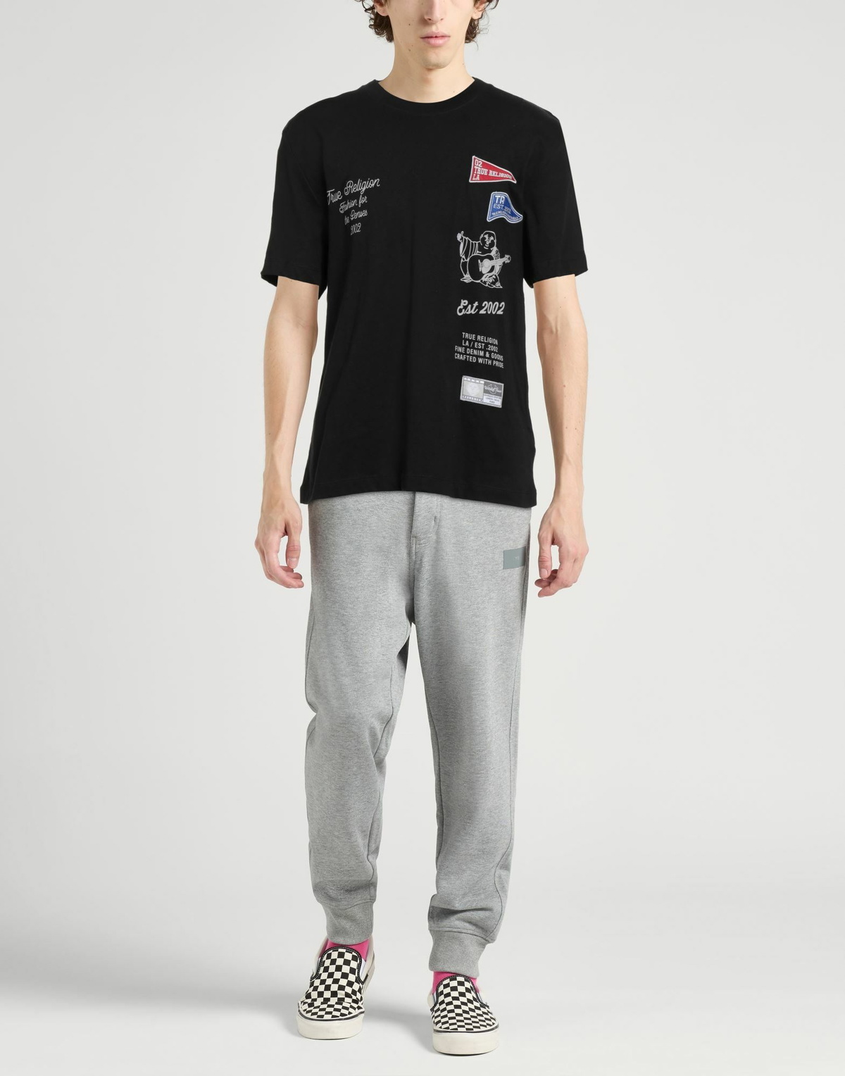True Religion Mens T-shirt in Black