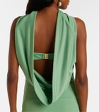 Rebecca Vallance Isla draped scarf-detail maxi dress