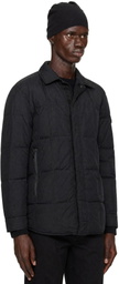 Stone Island Black 4100033 Micro Twill Down Jacket