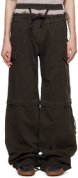 Ottolinger Brown Baggy Cargo Pants