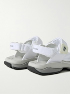 Balenciaga - Tourist Logo-Embroidered Ripstop Sandals - White