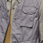Engineered Garments Men's C-1 Vest in Heather Grey Feather Twill