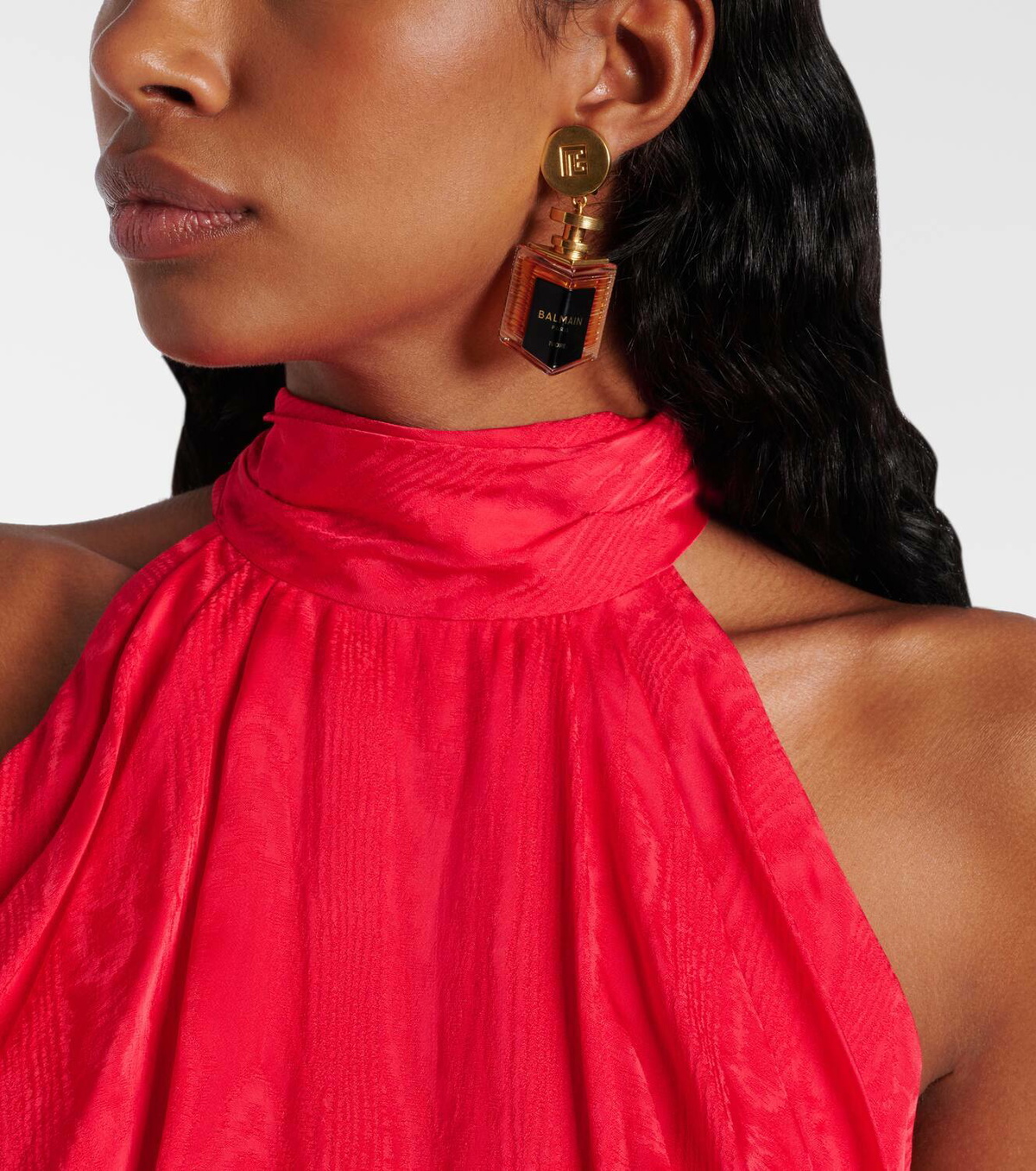 Balmain Perfume PB pendant earrings