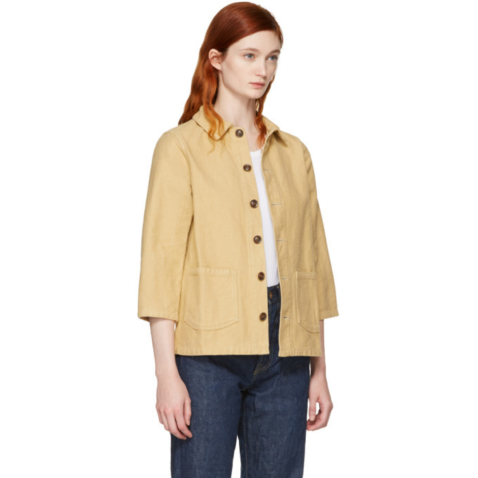 Visvim Beige Bucky Coverall Jacket Visvim