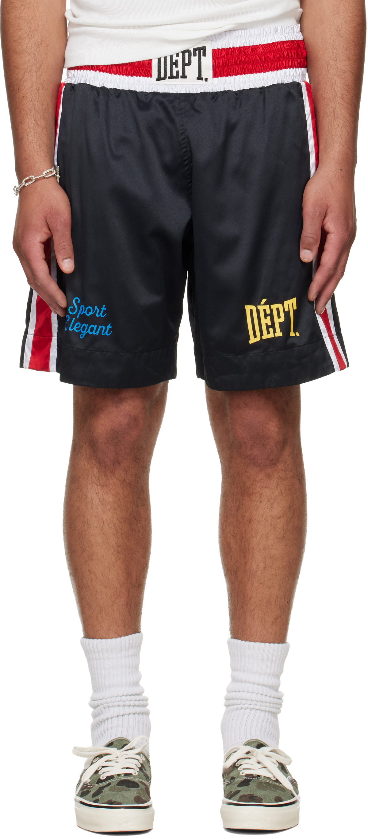 Gallery Dept. - Boxing Straight-Leg Appliquéd Satin-Jacquard