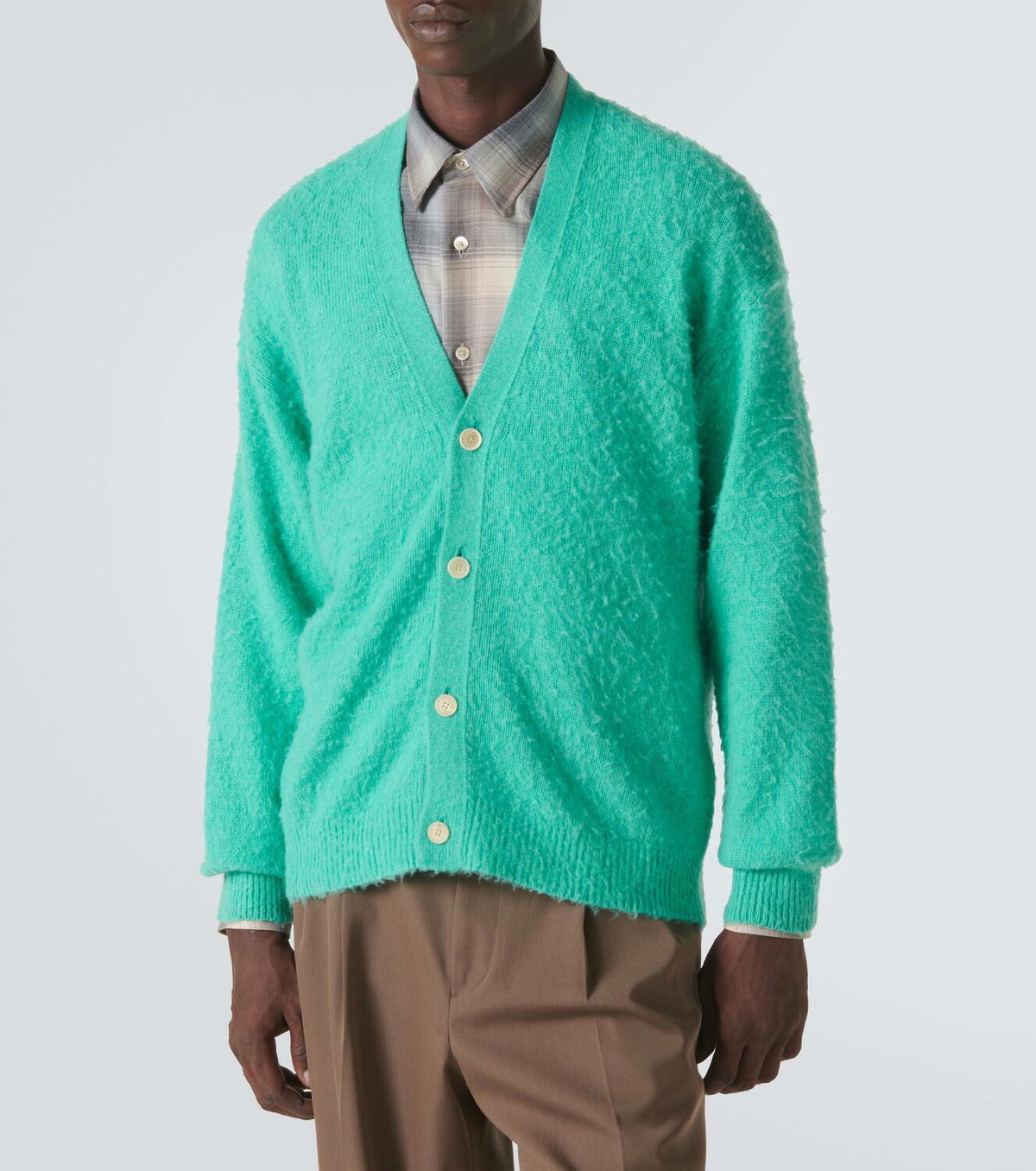Auralee Cashmere, wool, and silk cardigan Auralee