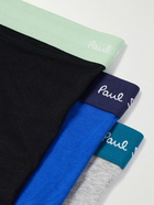 Paul Smith - Three-Pack Stretch Organic Cotton-Jersey Boxer Briefs - Multi