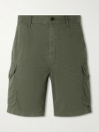 Hartford - Battle Straight-Leg Cotton Shorts - Green
