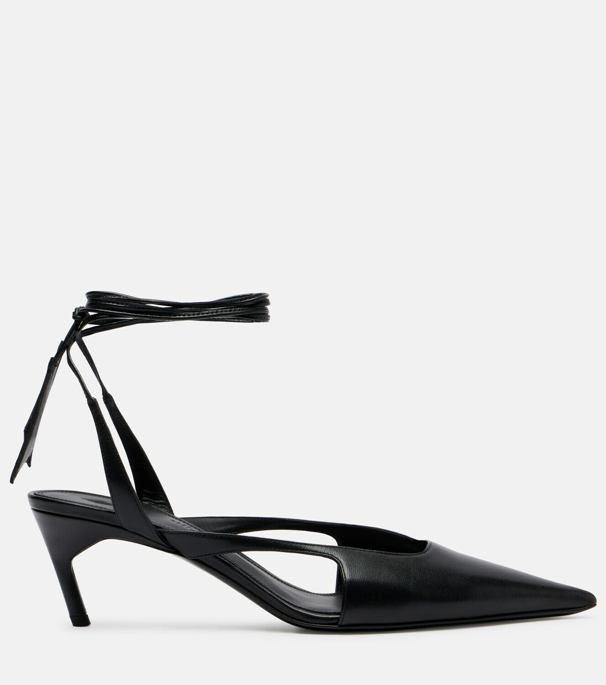 The Attico Diane 55 leather slingback pumps