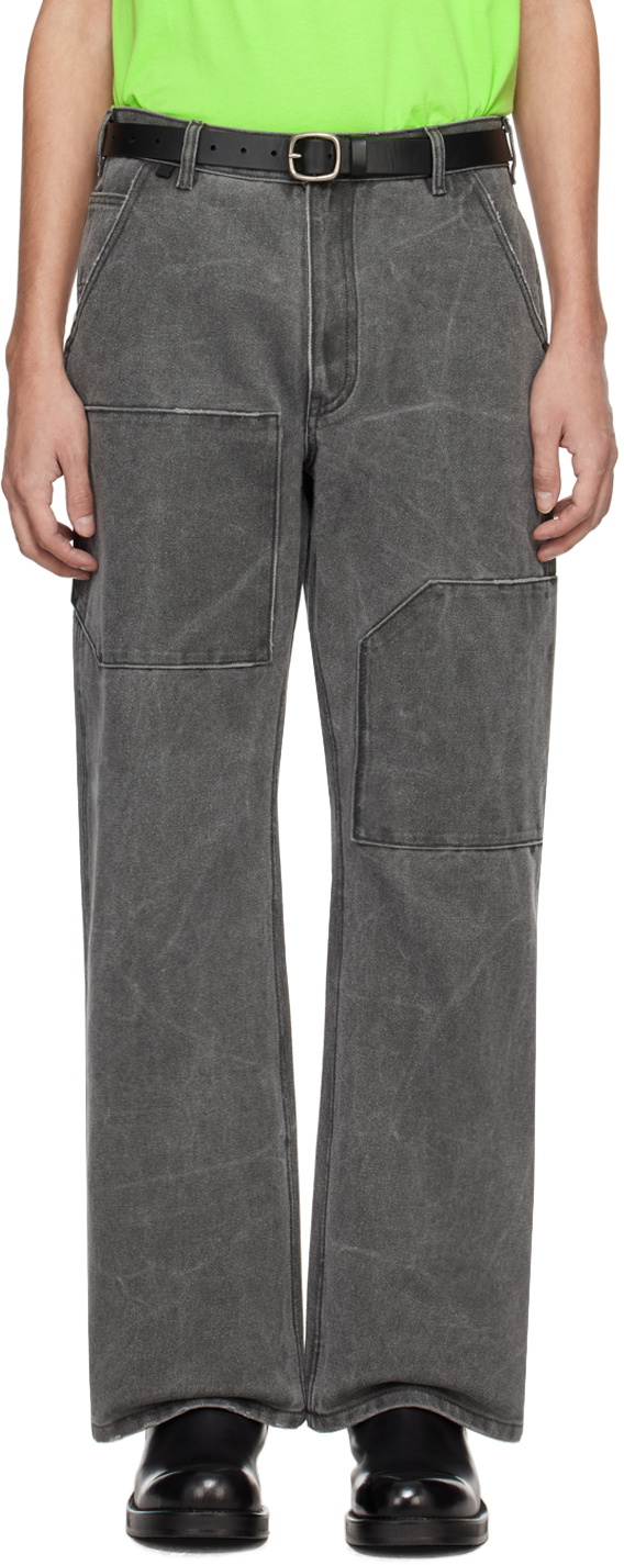 Acne Studios Gray Patch Trousers Acne Studios