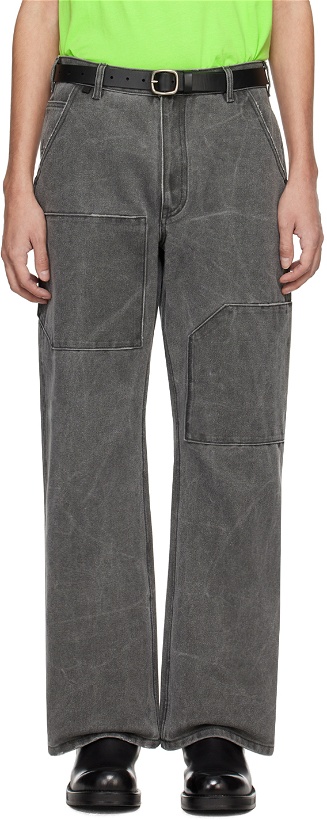 Photo: Acne Studios Gray Patch Trousers