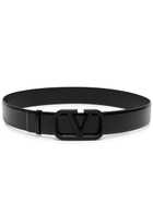 Valentino Vlogo Leather Belt Black