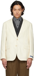 Polo Ralph Lauren Off-White Polo Soft Tailored Linen Blazer