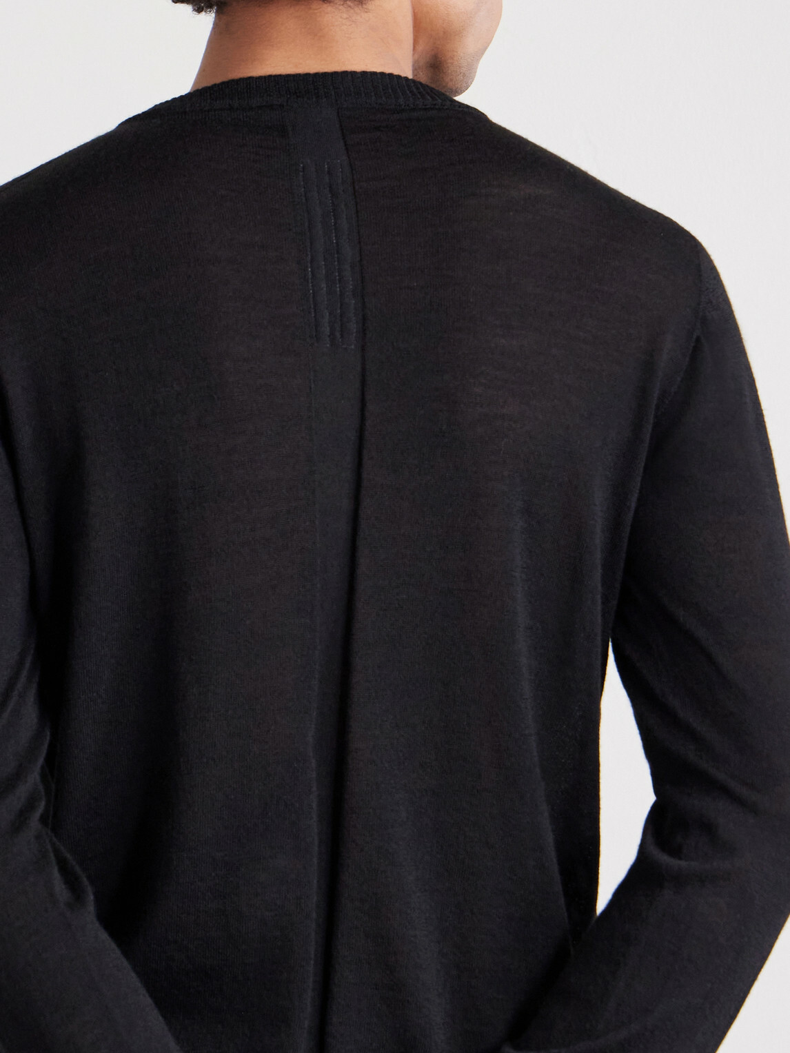 Rick Owens - Slim-Fit Virgin Wool Sweater - Black