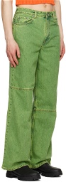 GANNI Green Magny Jeans