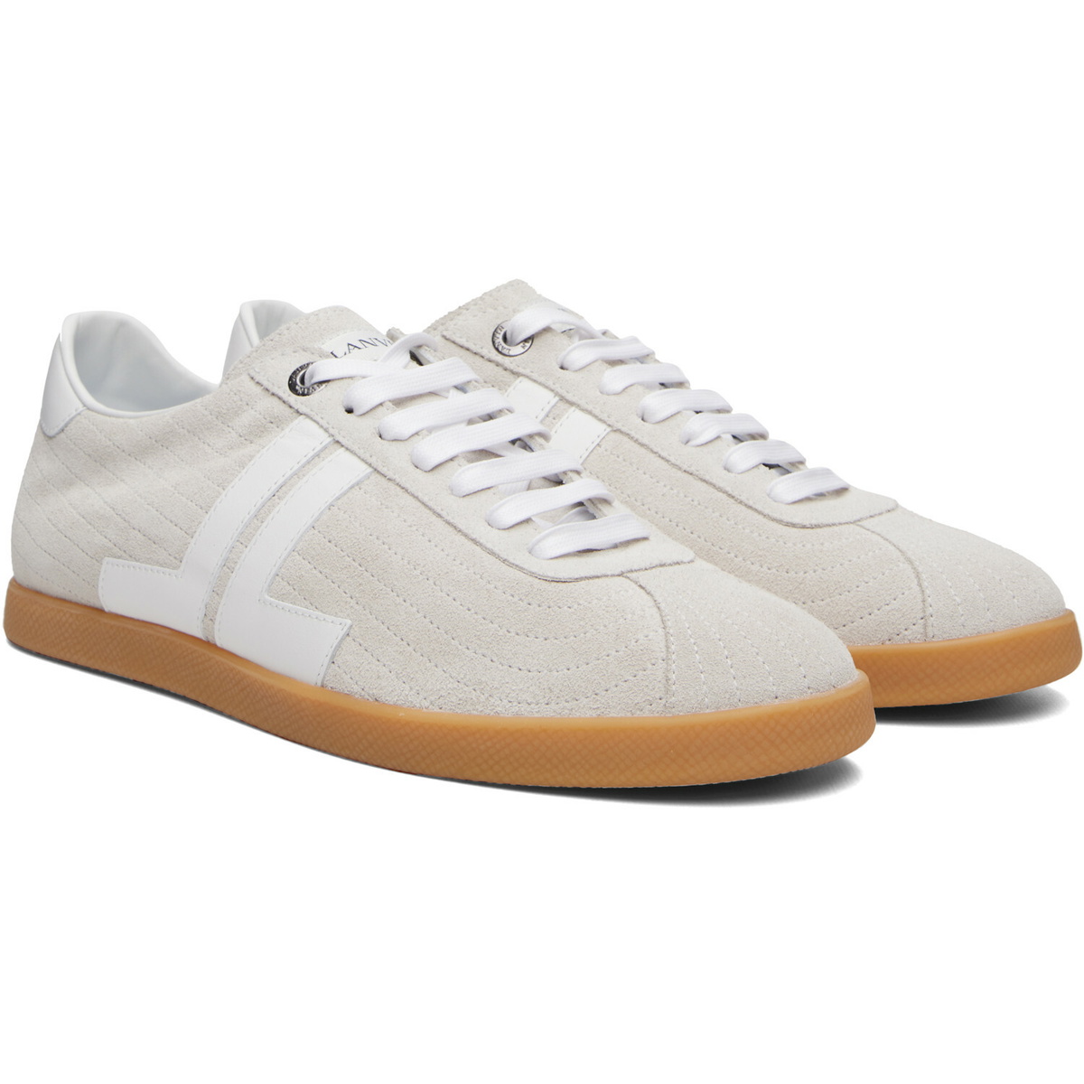 Lanvin Off-White Glen 2.0 Leather Sneakers