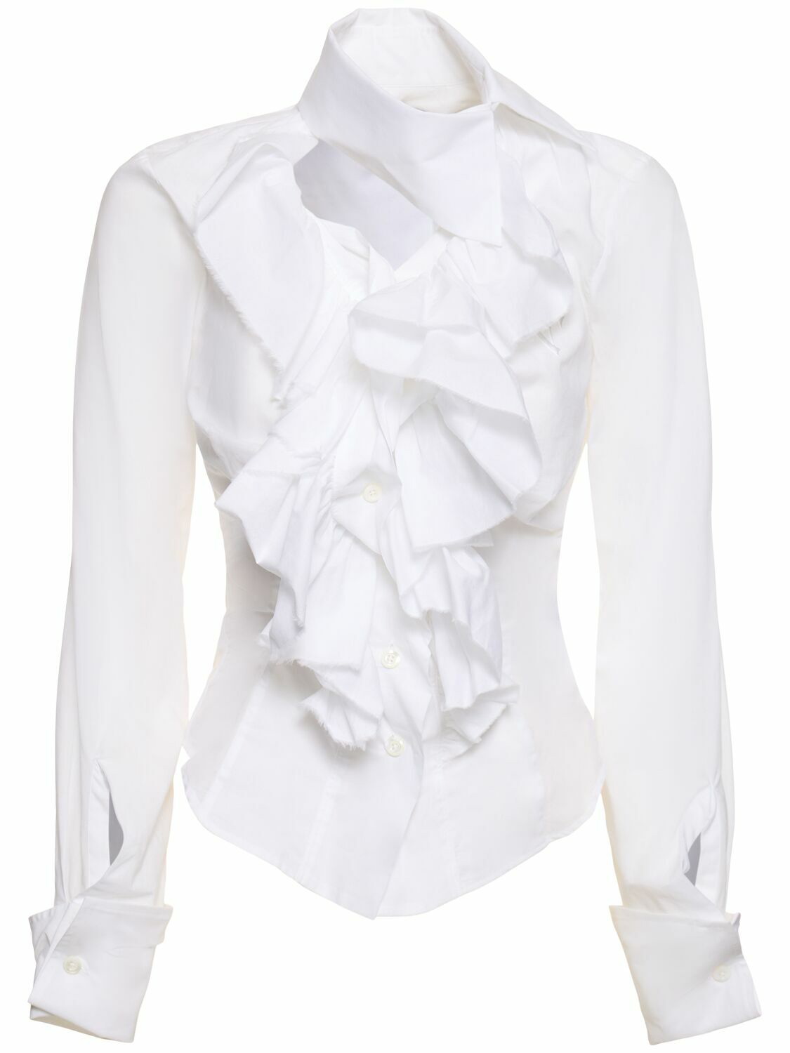 Wizard Ruffled Cotton Poplin Shirt