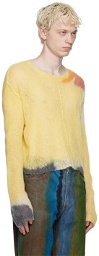 Eckhaus Latta Yellow Composition Sweater